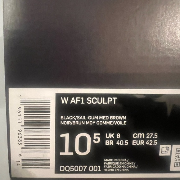 Air Force 1 ladies size 10.5 - Picture 2 of 6